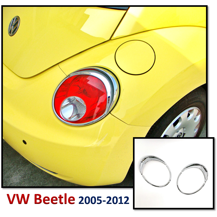圓夢工廠 VW 福斯 Beetle 金龜車 2代 2005~2012 改裝 鍍鉻銀 車燈框 後燈框 尾燈框 燈眉 飾貼