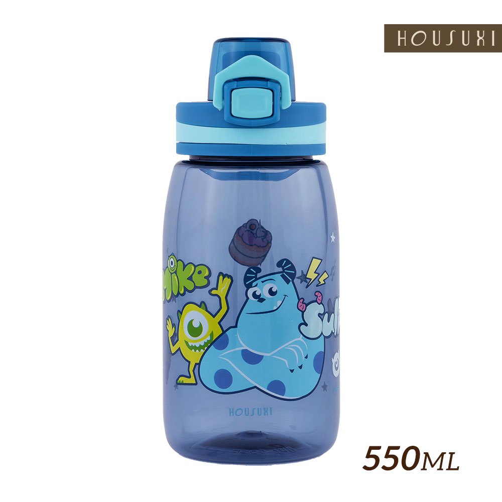 【HOUSUXI官方旗艦】迪士尼怪獸電力公司系列-Tritan彈蓋水瓶550ml