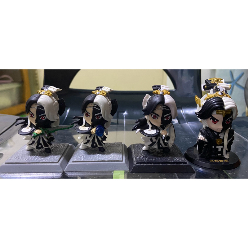 金光布袋戲黑白郎君公仔4隻合售