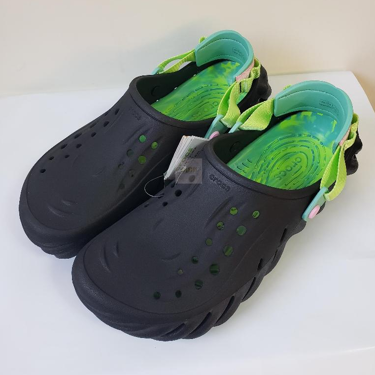 KiKi美國代購🌼大鞋碼出清 Crocs Echo Spring break Clog 洞洞鞋 波波鞋 懶人鞋 M12