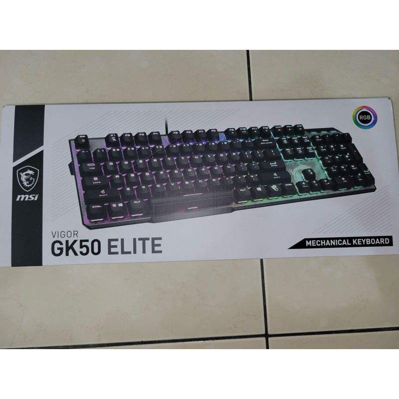 MSI VIGOR GK50 RGB燈光 電競機械鍵盤