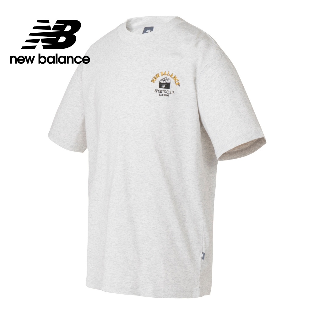 【New Balance】 NB BOY Shopper插畫短袖上衣_男性_花灰色_MT41962AHH