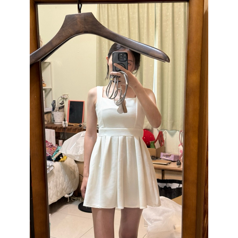 白色氣質小禮服洋裝裙