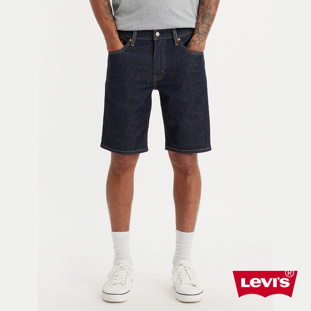 Levi's®  405 低腰膝上彈性牛仔短褲 男生牛仔短褲 彈性牛仔褲 39864-0146 熱賣單品