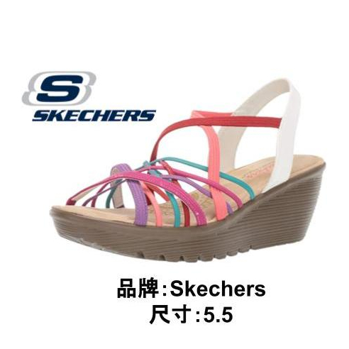 【美國正品】現貨 快速出貨 Skechers 女高跟涼鞋 高跟鞋 涼鞋 高跟涼鞋 好穿 舒適 US5.5