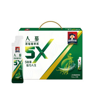 【桂格】5X 人蔘濃縮精華飲 15 ML*18包/30包/盒 早安健康嚴選