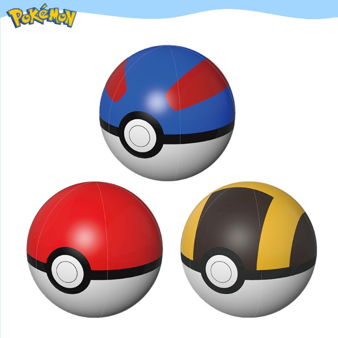 現貨 Pokémon 寶可夢 夏日 沙灘球 充氣球 戶外運動用品 精靈球 超級球 高級球 韓國代購