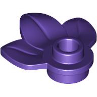 LEGO 64826466 32607 深紫色 中間 薰衣草色 三葉 葉子 植物 Medium Lilac