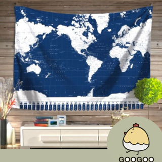 床頭掛毯 世界地圖掛布 世界地圖牆壁裝飾 桌布沙發巾 毯壁掛