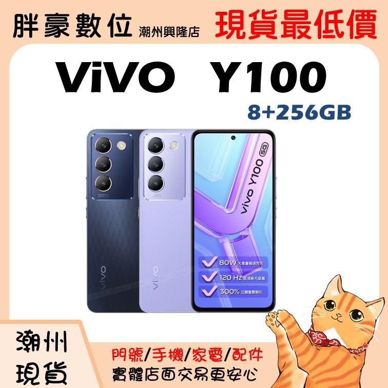 【潮州店家】【全新未拆公司貨】ViVO Y100 8+256G 黑/紫