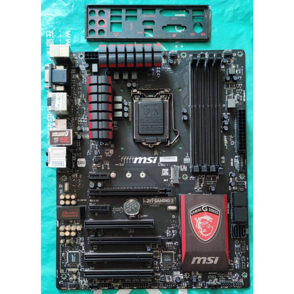 二手微星 MSI Z97 GAMING 3(LGA1150腳位)ATX主機板