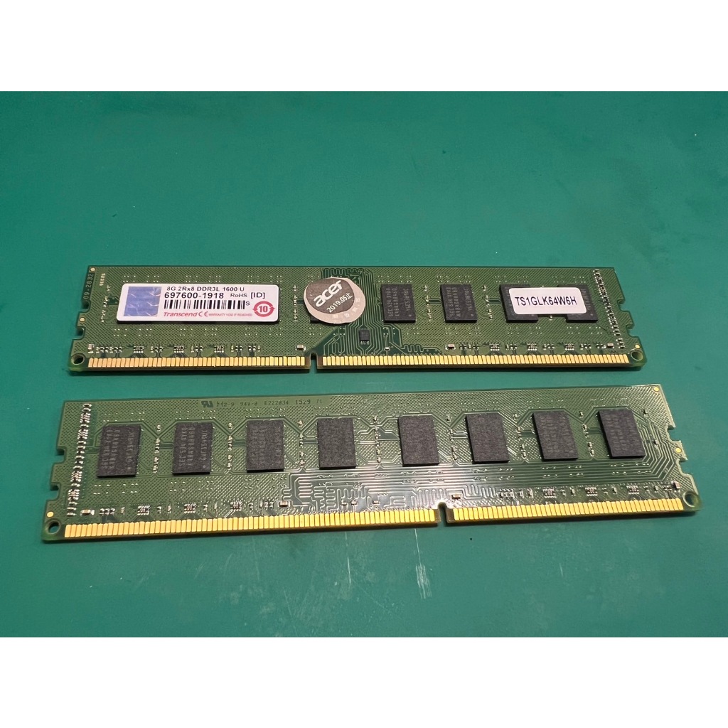 創見 桌機用 DDR3L  8G 1600 U 記憶體