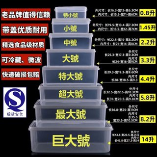 🔥臺灣熱賣款🔥食品級高品質保鮮盒透明帶蓋塑膠冰箱冷藏專用盒子長方形密封水果盒食品收納盒 保鮮 密封盒 長方形保鮮盒 S