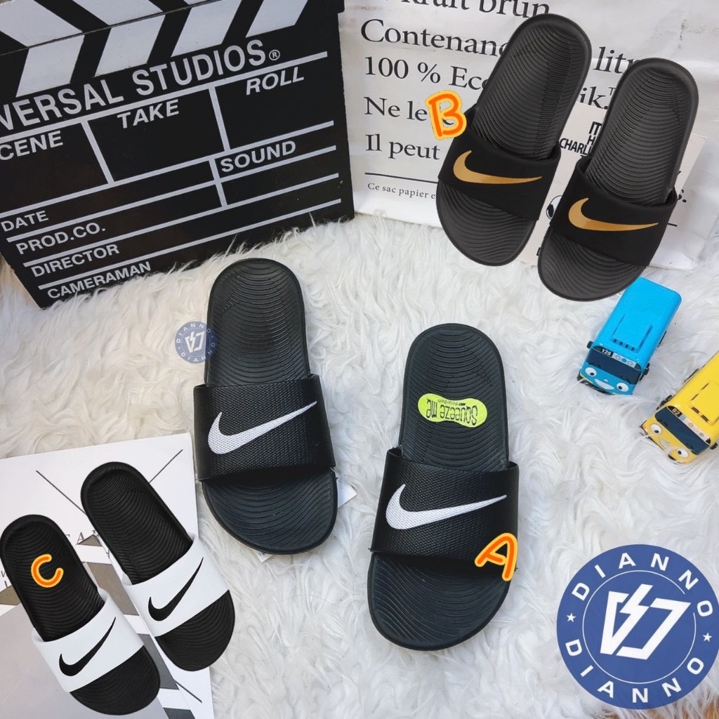 現貨帝安諾 實體店面 NIKE 童 KAWA SLIDE GS/PS 親子 拖鞋 黑金 黑白 運動拖鞋 819352