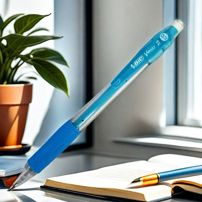 （荳蕾咪｜現貨）BIC速能強芯0.9mm自動鉛筆 純淨藍 筆頭附橡皮擦 繪圖寫字適用 不易斷裂 人體工學舒適極大化