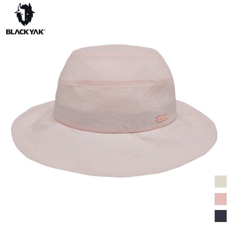 【BLACKYAK 韓國】女 輕量漁夫帽 粉紅 海軍藍 象牙白 夏季防曬 涼感材質 時尚防曬遮陽帽 DB1WAF01