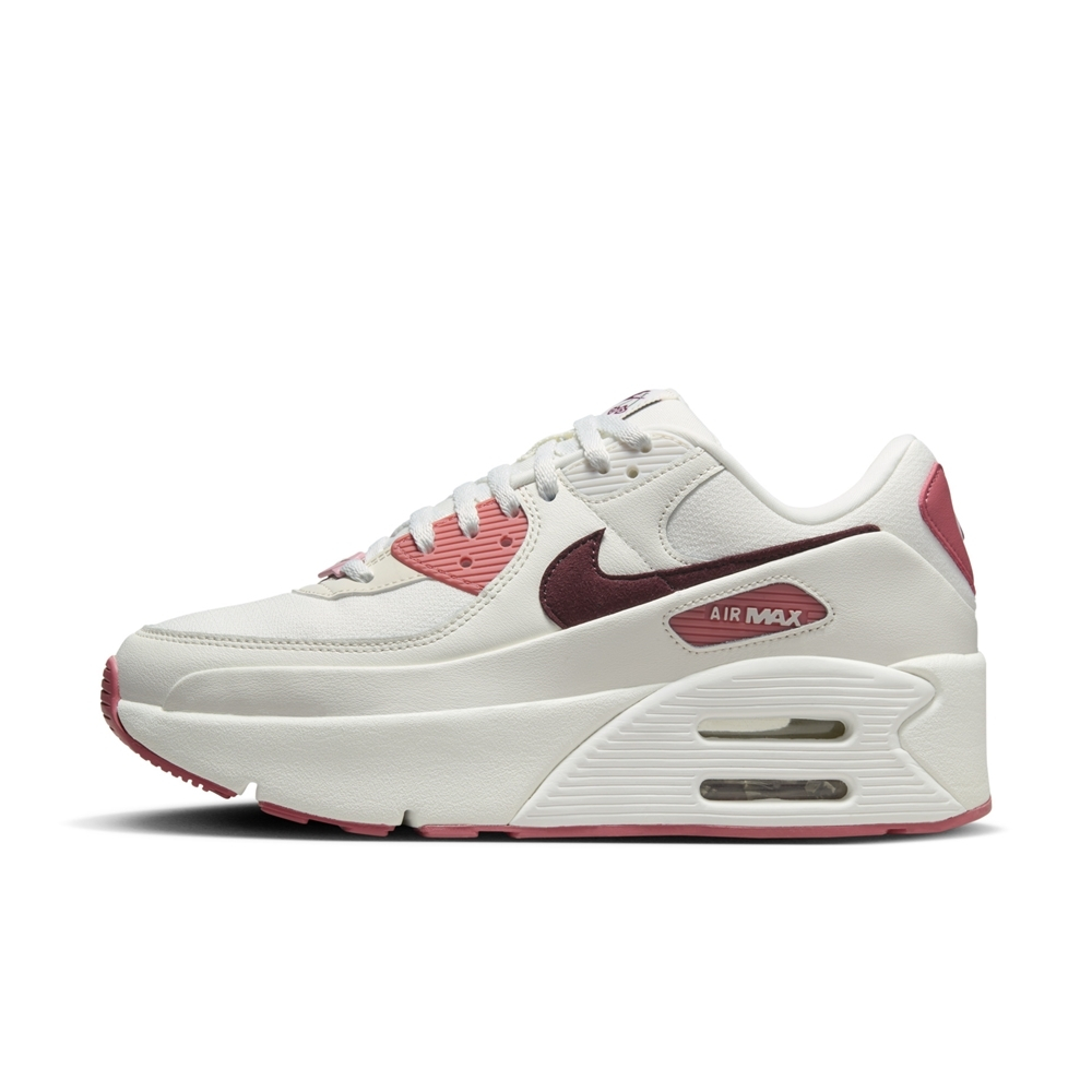 NIKE AIR MAX 90 LV8 SE 女 休閒鞋 運動鞋 白紅灰-FZ5164133