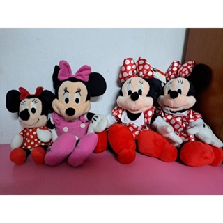 Minnie 迪士尼卡通人物 米妮 紅色 粉紅色 米妮 雙胞胎 絨毛娃娃 玩偶