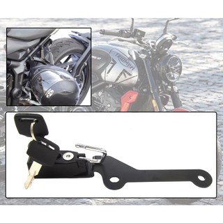 Trident 660安全帽防盜鎖 適用於 凱旋 Trident660改裝安全帽鎖頭支架 Triumph Trident