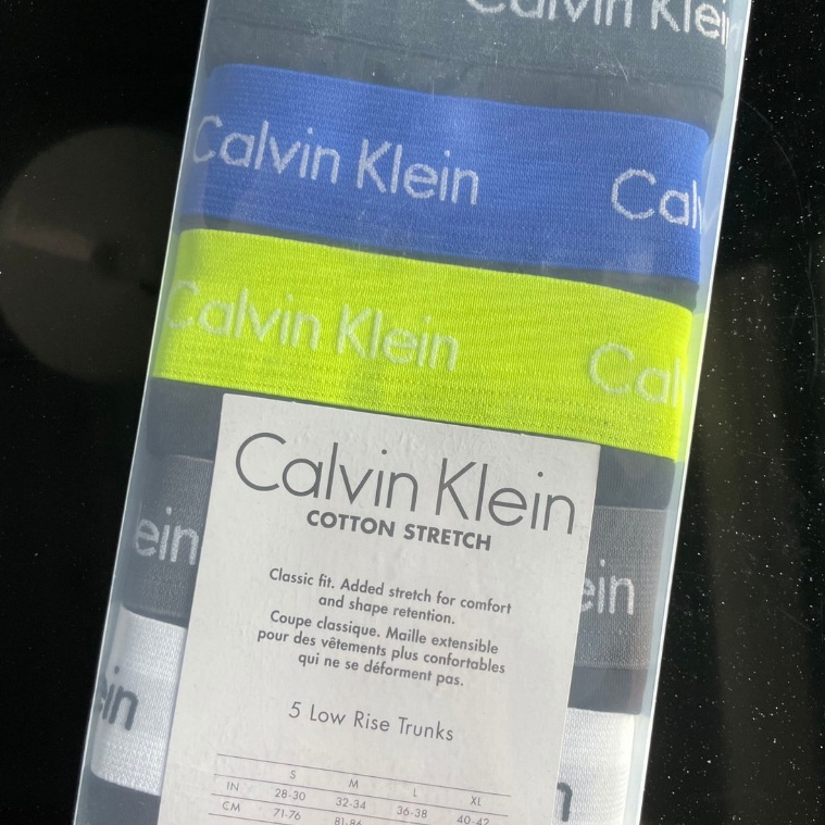 【五入組】Calvin Klein 男版 (5入組-M) 盒裝 透氣無痕四角褲 棉質 內褲 CK四角褲 CK內褲男