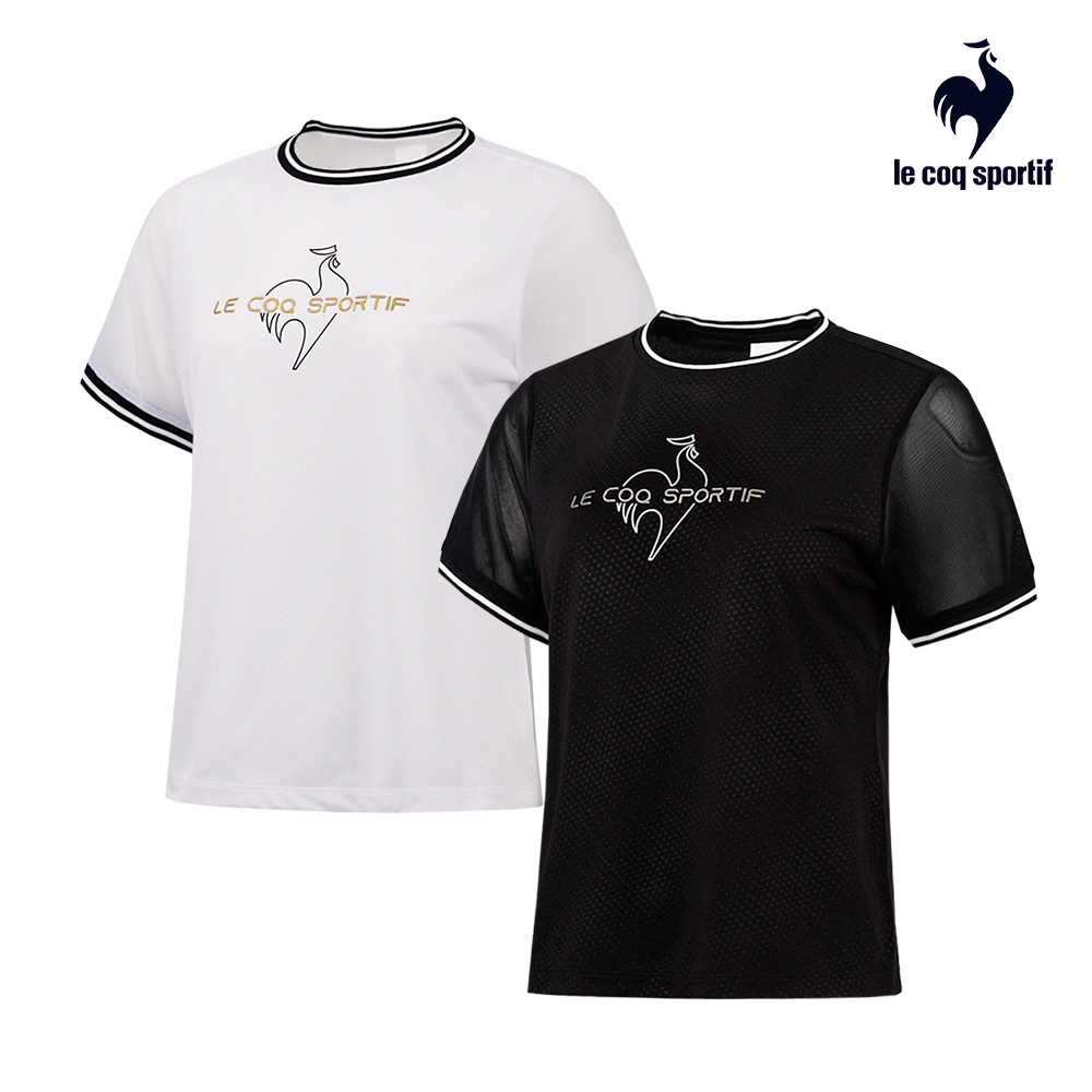 【LE COQ SPORTIF 法國公雞】運動TRAINING短袖T恤-女款-兩色可選-LWT22603