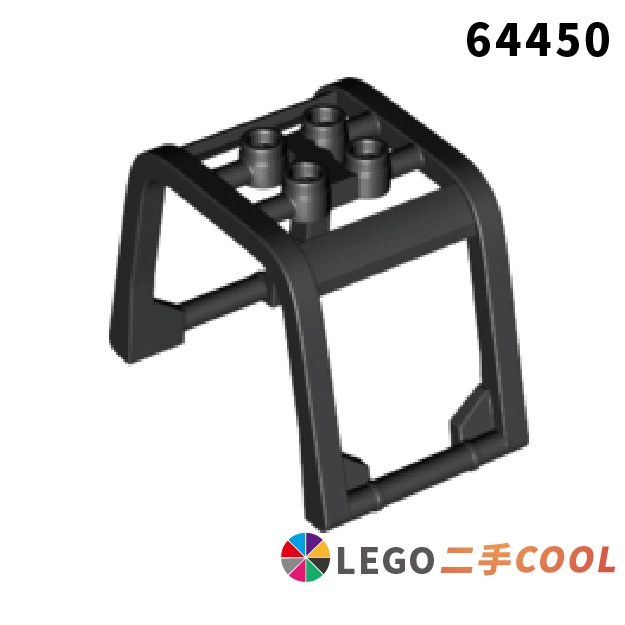 【COOLPON】正版樂高 LEGO【二手】Windscreen 6x4x3 1/3 堆高機 64450 31498 黑