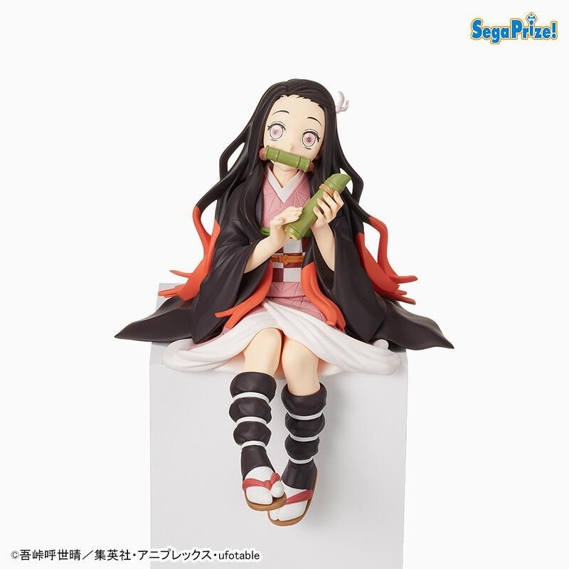 有間電玩 正版 SEGA 景品 鬼滅之刃 公仔 彌豆子 禰豆子 公仔 坐姿公仔 飯糰 公仔 禰豆子 桌緣公仔