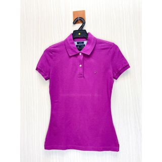 全新 Tommy Hilfiger 專櫃 紫色迷你Logo棉質Polo衫