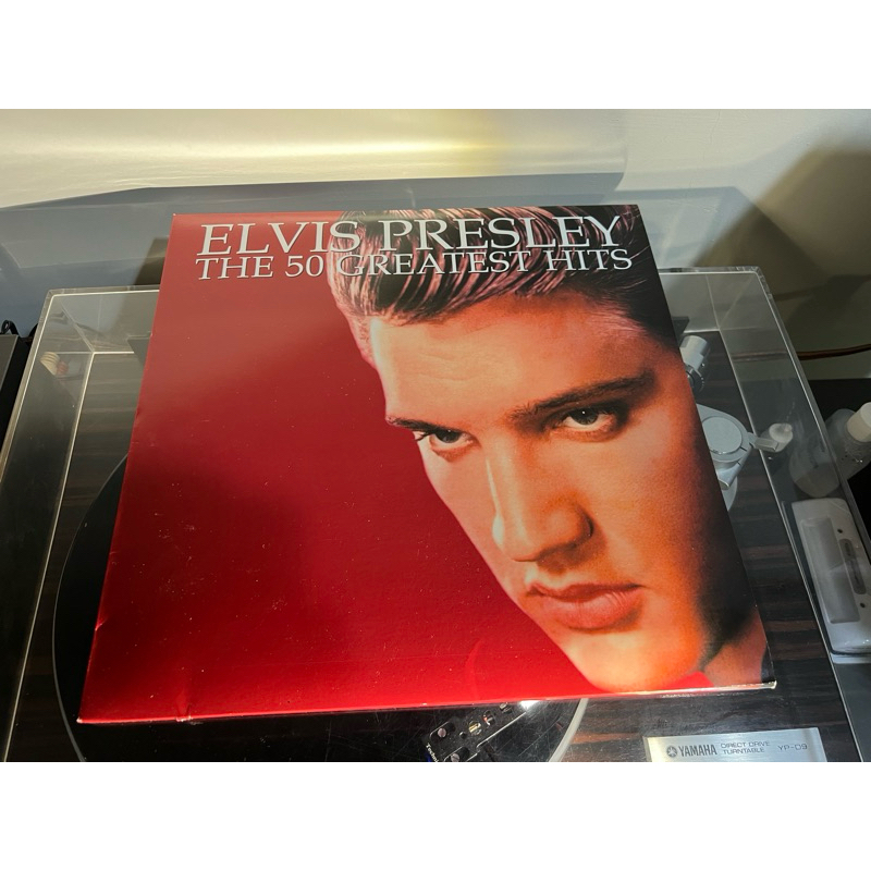 貓王 Elvis Presley 50 Greatest Hits 3LP 二手黑膠唱片免運費淡水北車面交