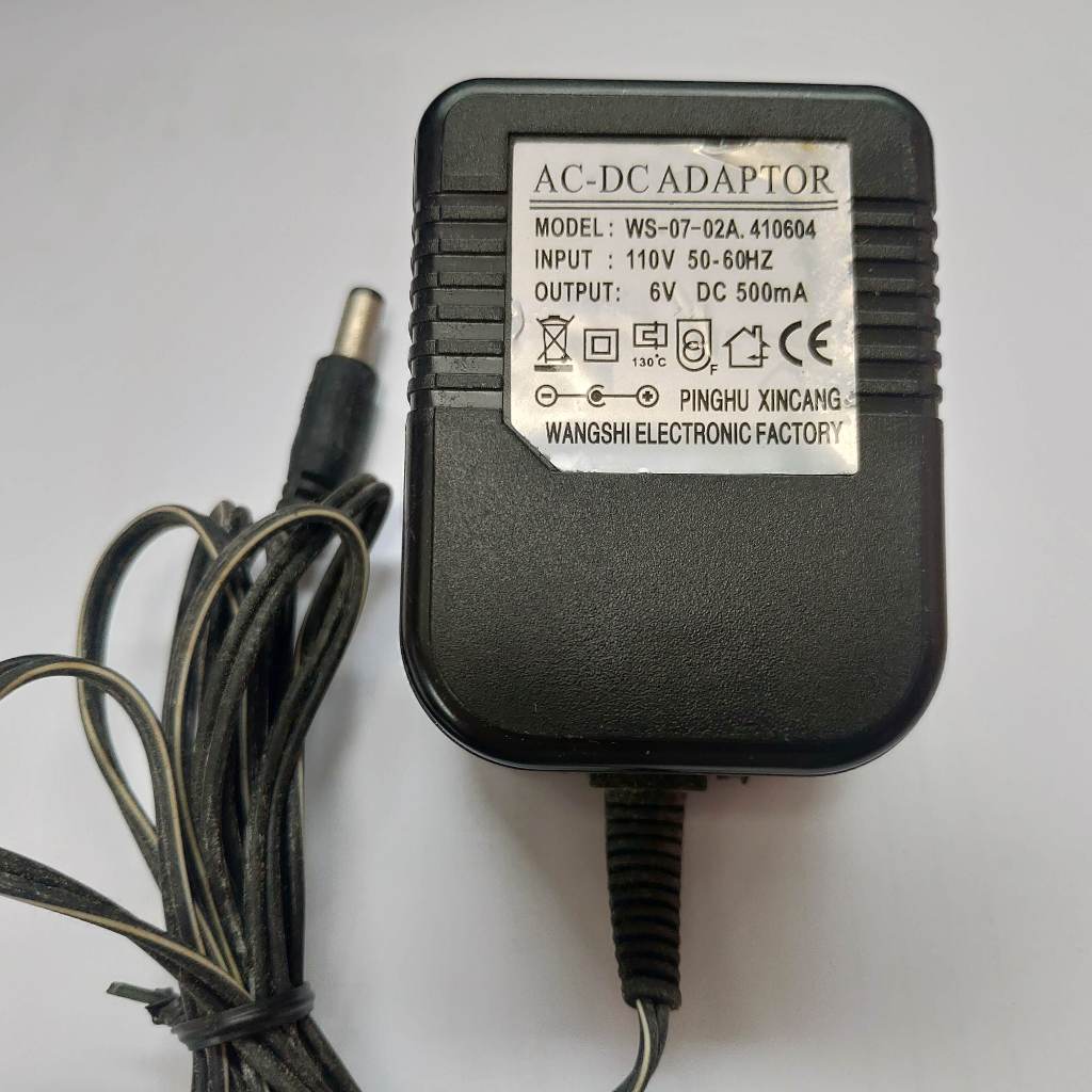 ✅電子發票 WS-07-02A 410604 Ac 100V-240V 適配器 DC 6V 500mA 變壓器 電源