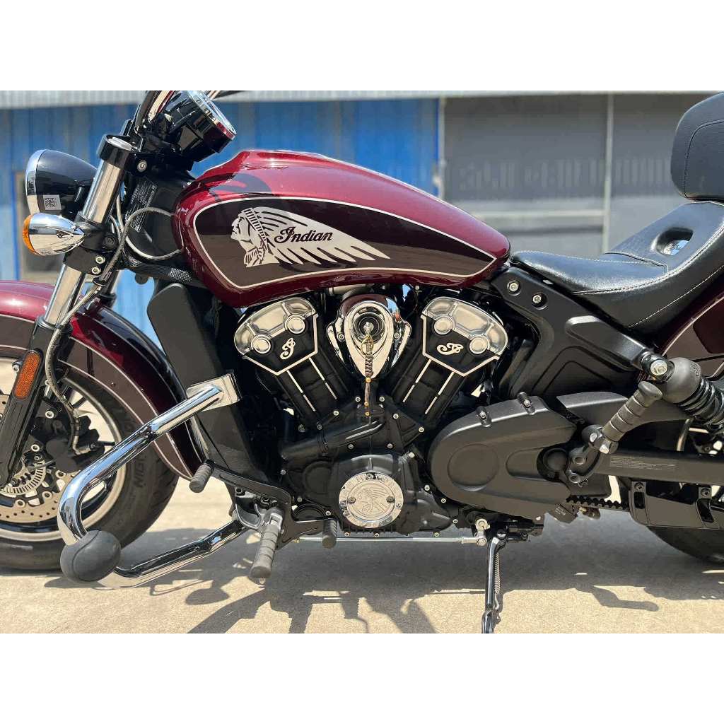 印第安scout引擎裝飾板 適用於 Indian 首領改裝離合蓋 indian scout bobber 機車Scout