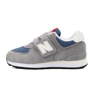 New Balance 574 NB 574 魔鬼氈 運動鞋 中童 灰藍 S0352 (PV574GWH)