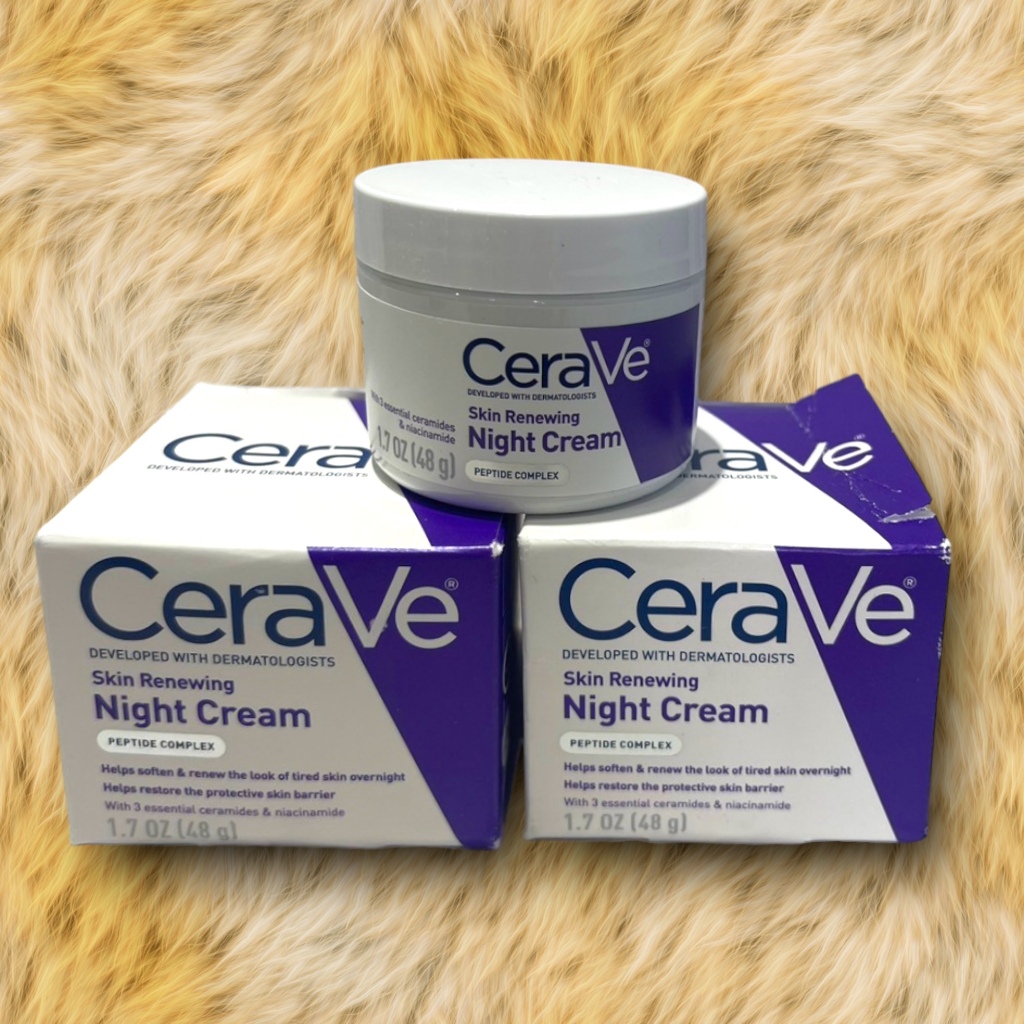 台灣現貨 CeraVe 適樂膚 新版肌膚更新晚霜 48g 盒裝