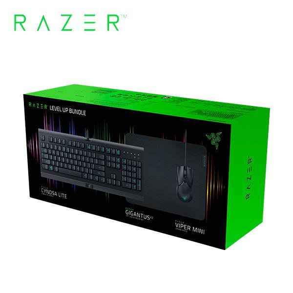 雷蛇Razer Level Up Bundle 3合1有線套組(鍵盤+滑鼠+滑鼠墊) 柔軟緩衝的電競