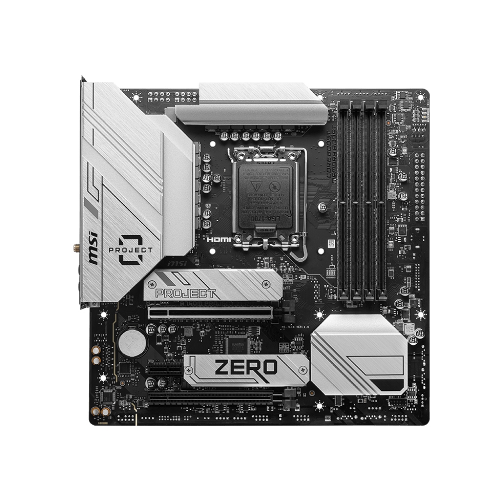 MSI 微星 B760M PROJECT ZERO 主機板 DDR5 1700腳位 M-ATX 主機板