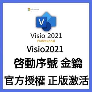 【正版】 Visio Project 2021 2019 專業版 綁帳號 金鑰 序號繪製流程圖 編輯軟體 軟體 示意圖