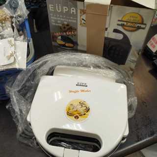 *盒裝二手自己清潔--EUPA 鬆餅機 TSK-二手 測OK-EUPA 鬆餅機 電熱夾式烤盤 TSK-224WR 鬆餅機