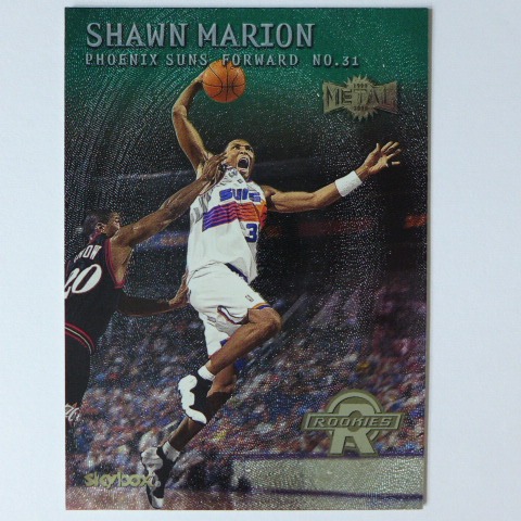 ~Shawn Marion~NBA球星/尚恩·馬里安 2000年METAL金屬設計.新人綠版特殊卡 RC
