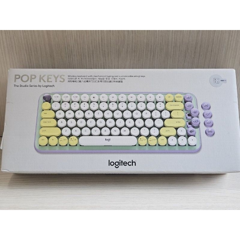 二手鍵盤 Logitech 羅技 POP Keys 無線機械式鍵盤 茶軸 夢幻紫 聊聊詢問可含運