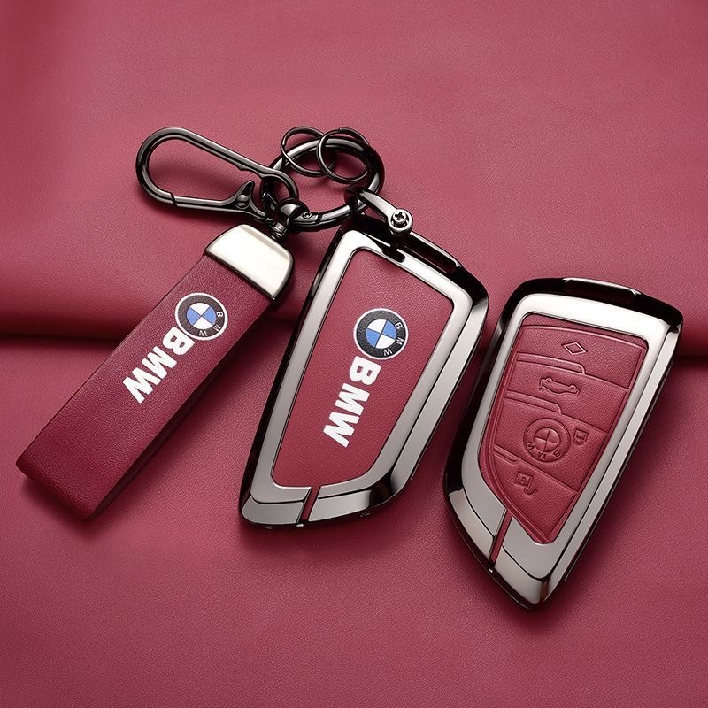 BMW寶馬 鑰匙套 包蓋式鑰匙包5系530刀鋒 3系X1 X2 X3 X5 F22 F30 F31 F34 F10鑰匙殼