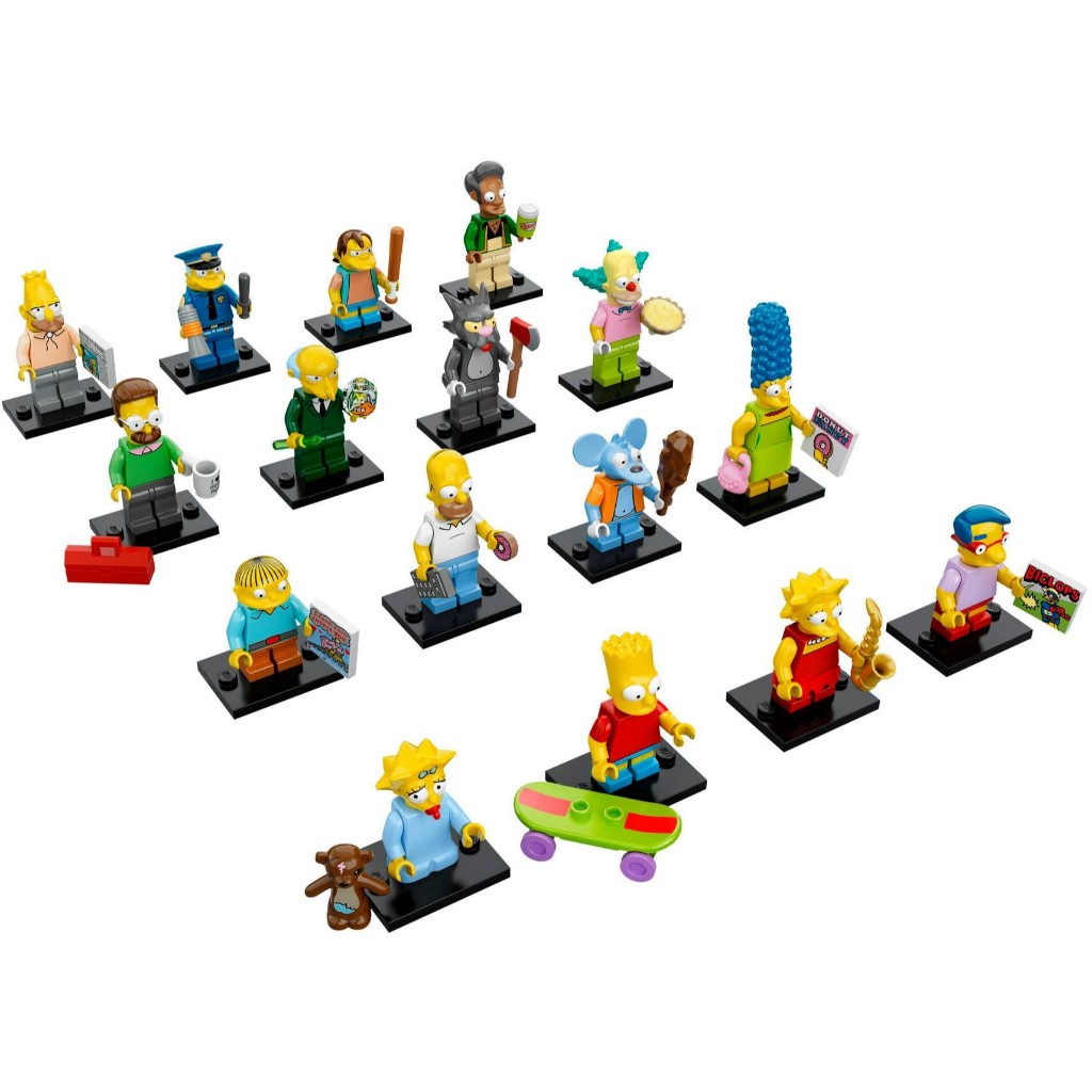 高雄屏東可自取-Lego-辛普森人偶包一代 16隻一套 71005