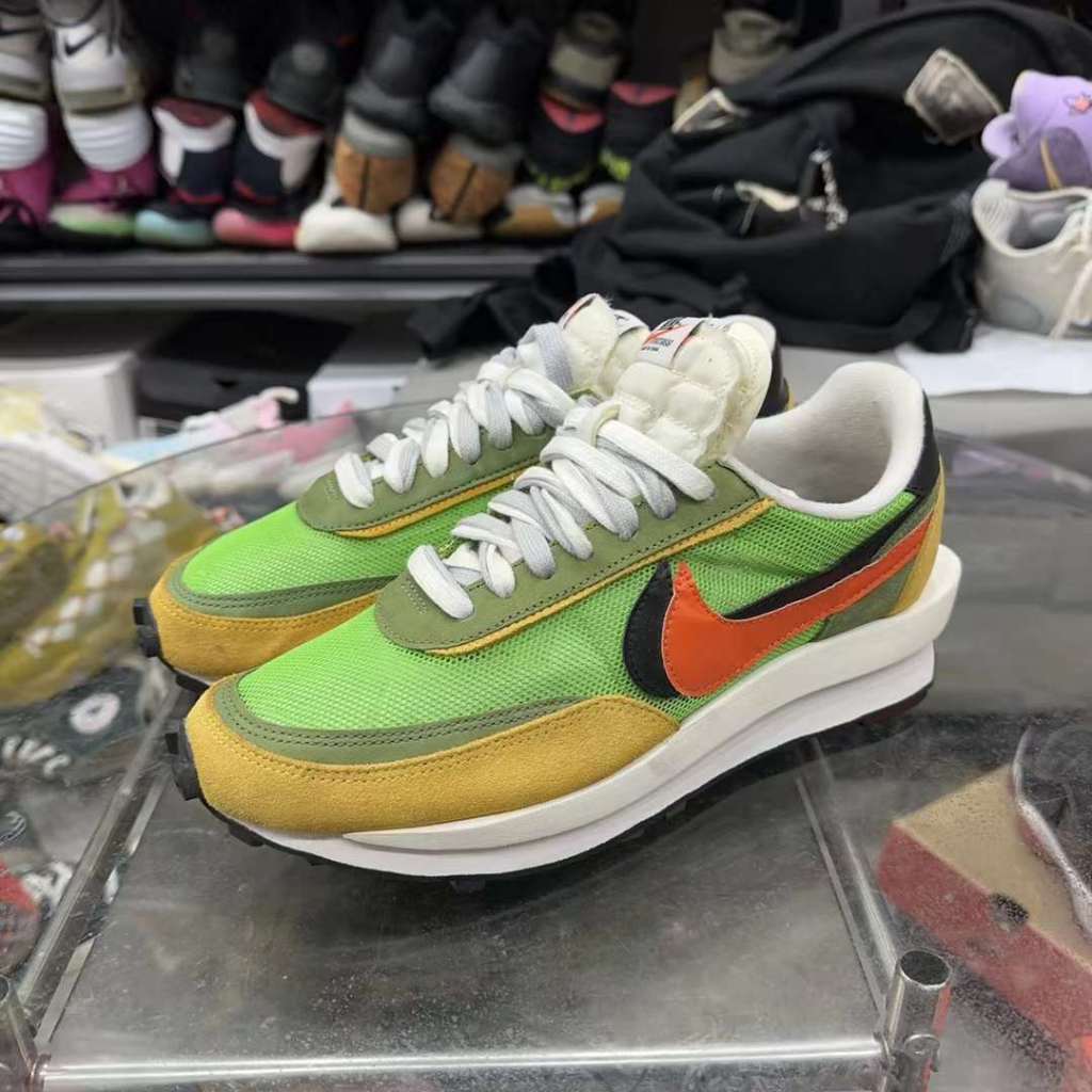 《二手寄賣》Sacai x Nike 綠橙 US9 有原盒 鞋況很好