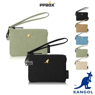 KANGOL 袋鼠 零錢包 【61251785】錢包 三層 皮夾 短夾 防潑水 防水 多夾層 手拿包 女包 日韓穿搭