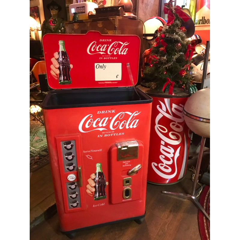 可口可樂 Coca Cola 大型冰桶 冰箱 可樂冰桶 飲料冰箱 啤酒冰桶 復古 美式 早期 可口可樂收藏 大冰桶 酒吧