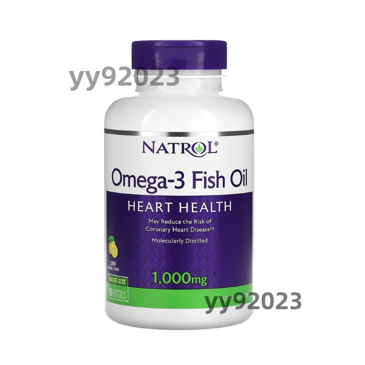 【熱賣】Natrol, Omega-3 魚油，天然檸檬味，1,000 毫克，150 粒軟膠囊-A晴朗海淘