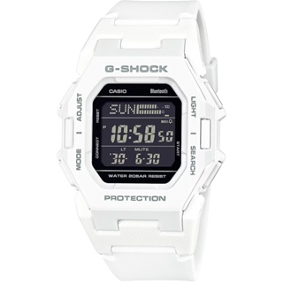 CASIO 卡西歐 G-SHOCK 纖薄時尚未來感藍牙運動電子錶 手錶-白 GD-B500-7