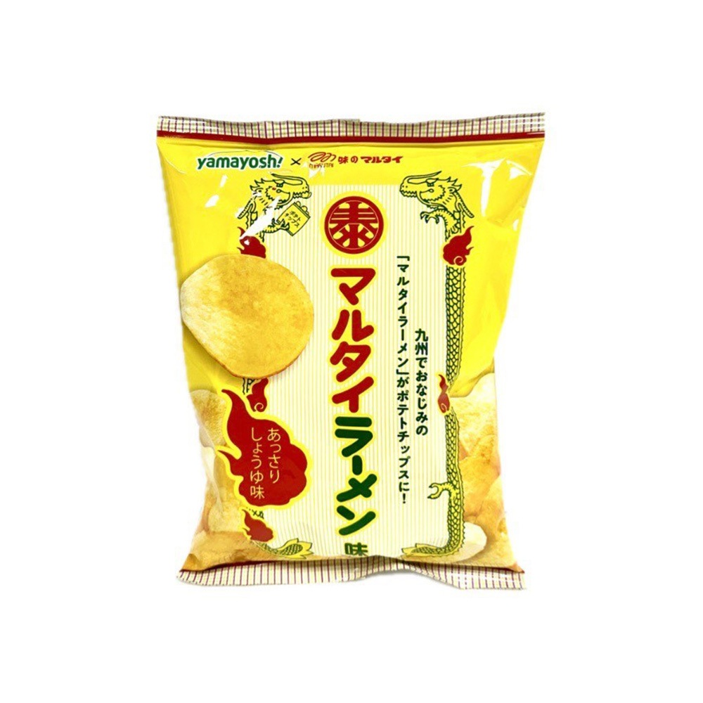 山芳製菓 x MARUTAI丸太 醬油拉麵風味洋芋片 52g【Donki日本唐吉訶德】