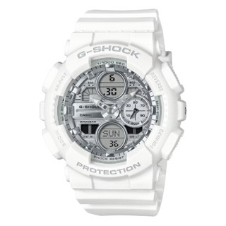 CASIO卡西歐 G-SHOCK 夏日海濱 耀眼白 雙顯系列 GMA-S140VA-7A 45.9mm
