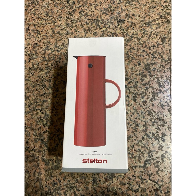 Stelton啄木鳥真空保溫壺1L （紅色）