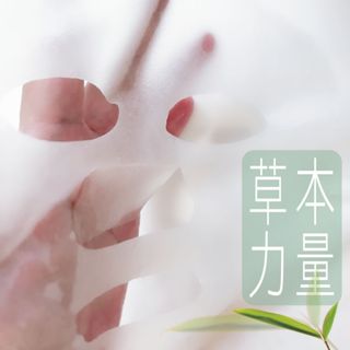 【國民面膜】草本水感面膜🎀單片包裝 童學-美肌洞洞／臺灣研發／草本力量／柔敏修護／一點都不黏